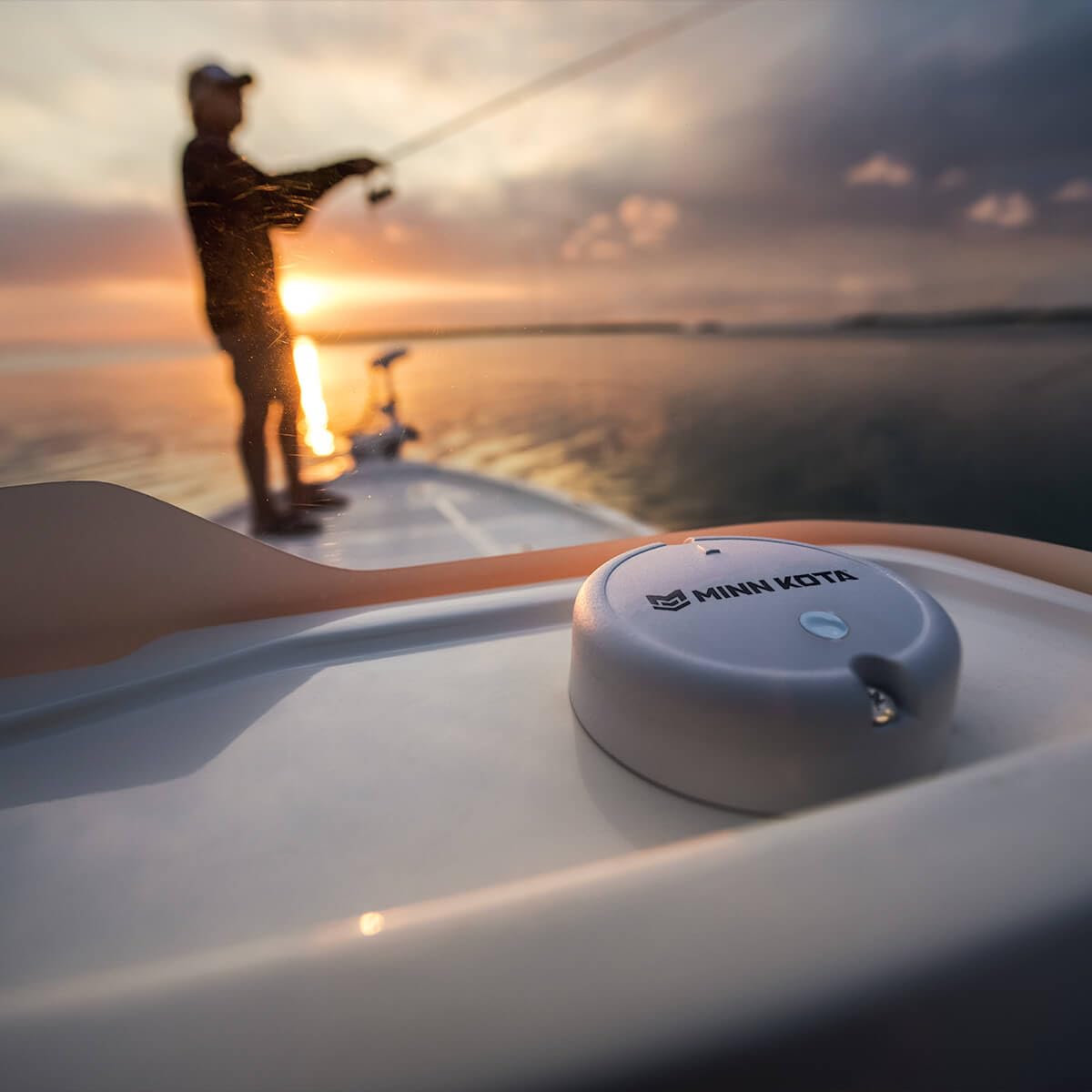 Minn Kota i-Pilot Bluetooth Heading Sensor für Außenborder, Elektrisch, Heckspiegelmontage, Fernbedienung