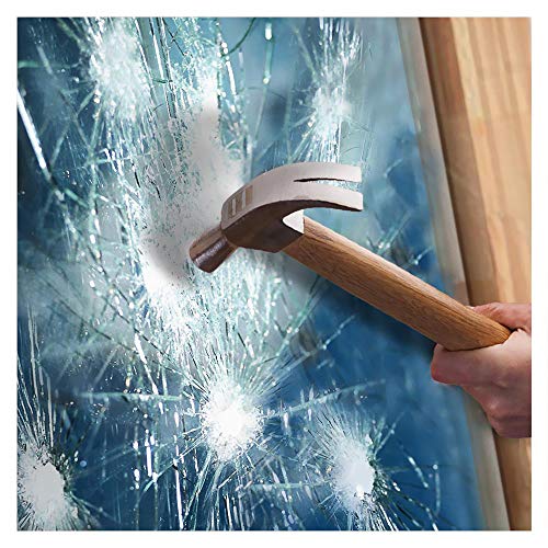 0.05Mm Clear Window Security Film Adhesive Anti Shatter Heat Control Safety Window Glass Protection Sticker For Home And Office, 17.7Inch X 8.2Feet #TOP6
