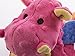 goDog Bubble Plush Dragons Squeaky Dog Toy, Chew Guard Technology - Coral, Large
