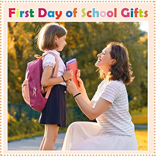 Image of First Day Of School Bracelet, Matching Mommy And Me Mother Son Daughter Paracord Back To School Bracelets Wish Gift for Mom Boys Dad Girls Jewelry