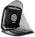 Spornia SPG-7 Golf Practice Net - Automatic Ball Return System W/Target Sheet, Two Side Barrier (with Roof)
