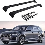 Cross Bars Roof Racks fit for 2016 2017 2018 2019 2020 2021 2022 Audi Q7,Luggage Crossbars Cargo Bag Carrier Aluminum Rooftop Set Carrying Kayak Bike Canoe