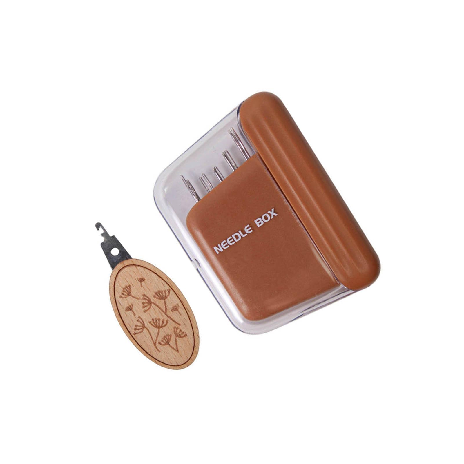 10Pieces Quilting Embroidery Needle with Holder Storage Case and Threader for Hand Sewing Embroidery Quilting