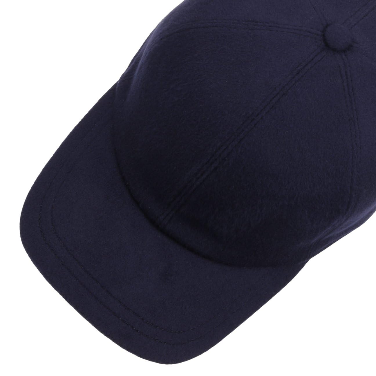 Borsalino Hiker czapka z merynosów dla kobiet/mężczyzn - Made in Italy wełniana czapka baseballowa z podszewką, daszek, zapięcie na rzep jesień-zima jesień zima