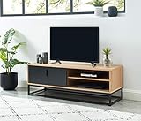 Opta por un aspecto industrial con el mueble de TV BRIXTON