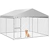 YITAHOME Large Outdoor Dog Kennel 989871FT Large Dog House Pet Pens Dog Run Enclosure with UV Resistant Waterproof Roof Cover and Secure Lock Dog Fence Outdoor for Yard