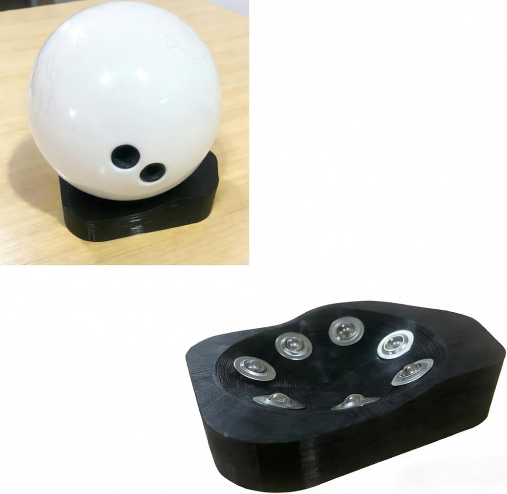 Bowling Ball Release Trainer for Hand Position & Rev Rate Improvement, Rotation Practice Tool with Stable Base, Bowling Training Aid for Beginners & Intermediate Bowlers, Home Practice Equipment