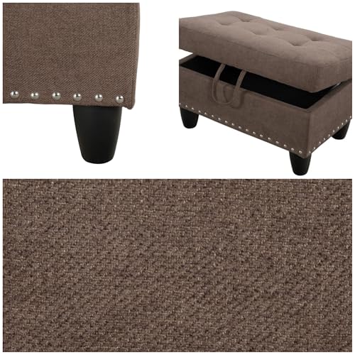 Trygoal L Shaped Couches for Living Room, Sectional Couch Living Room Furniture with Storage Ottoman, Modular Sectional Sofa with Movable Chaise for Apartment Office, Brown