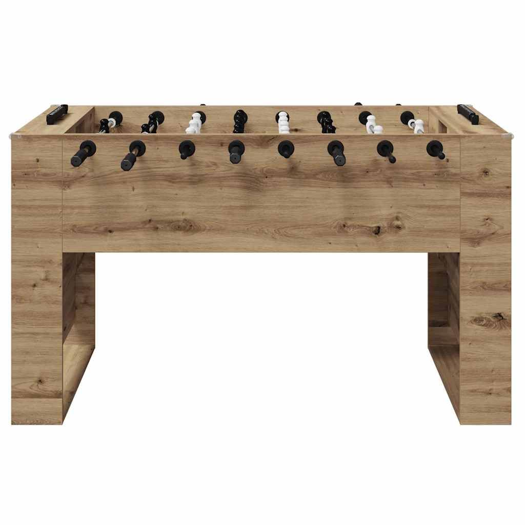 Genérico Mesa de Fútbol 2 pcs Roble Artesanal 146,5 x 74 x 85 cm,Deportes,Juegos de Interior,Futbolín,Mesas de futbolín-3378206