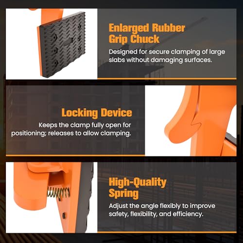 Image of 705 lbs Stone Lifting Clamp, 0-2.6 in Opening Range