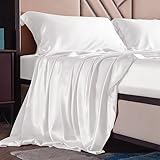 THXSILK Silk Sheet Set 4 Pcs, 19 Momme 100% Top Grade Natural Mulberry Silk Bed Sheets, Luxury Beddi