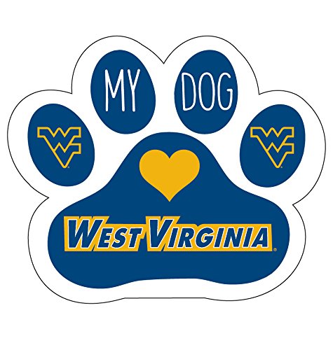 West Virginia Mountaineers Dog Paw Magnet Officially Licensed Collegiate Product