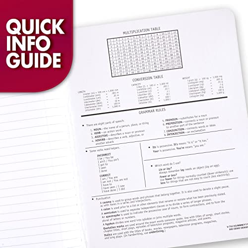 Mead Composition Notebooks, Wide Ruled Paper, 100 Sheets, Comp Book, 5 Pack (72368) #TOP6
