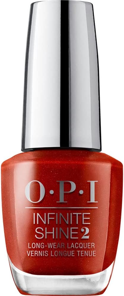 OPI Infinite Shine 2 Long-Wear Lacquer, Now Museum, Now You Don't, Red Long-Lasting Nail Polish, 0.5 fl oz