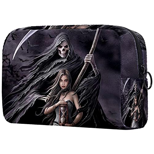 Preisvergleich Produktbild Make Up Tasche Kulturbeutel Tragbar Reise Schminktasche Kosmetiktasche Mit wasserbeständig und strapazierfähigem Todessense 18.5x7.5x13cm