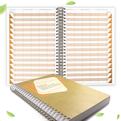 KochDialog Elegante agenda de peluquería, práctica de salón, tapa dura, cuaderno de pedidos, 1-5 empleados, 30 minutos de tiempo durante 320 días gratis para registrar citas, planificador de prácticas