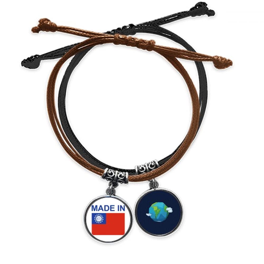 Pulsera amor de Myanmar un regalo de cuerda y cuero con significado 3