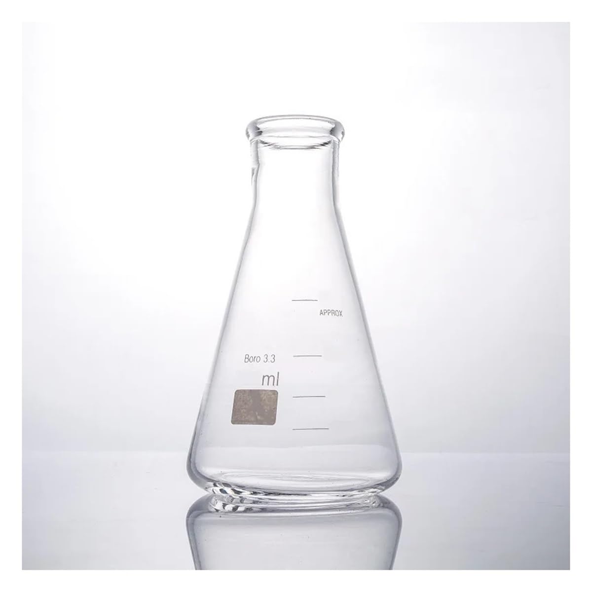Cristalería de Laboratorio Matraz Erlenmeyer de 2000 ml y matraz triangular cónico de cuello de vidrio de borosilicato 3.3 de 2 l. Equipo de laboratorio.(With Silicone Plug)