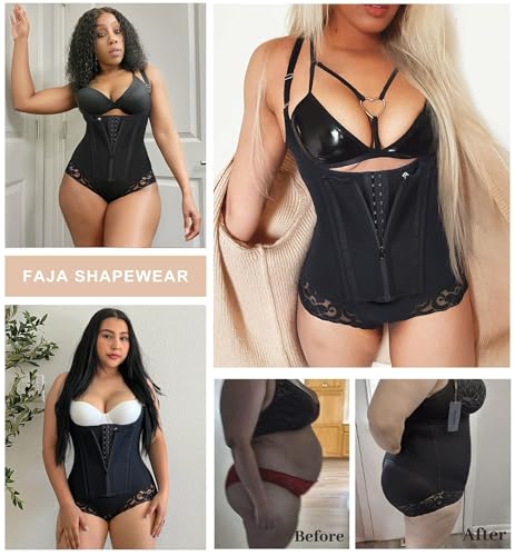 Image of SHAPERX Women's Fajas Colombianas Shapewear Tummy Control Body Shaper Girdles Post Surgery Compression Garment