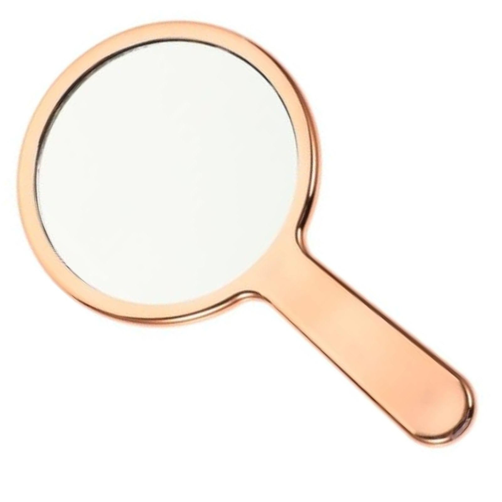 Scarlet Line Professional Rose Gold Round One Sided Mirror with Plastic Grip Handle for Cosmetic Makeup, Salon Barber Hairdressing for Men and Women-image-9