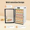 Food Dehydrator, 800w Dehydrator for Herbs, 18-Tray Stainless Steel Dehydrator Machine, 24h Timer,86-194F Adjustable Temperature, Powerful Drying Capacity for Fruits,Yogurt, Lock Catch