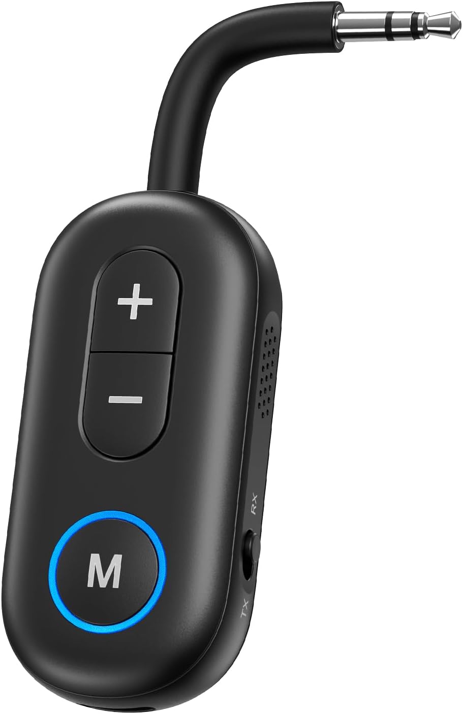 JXTZ Bluetooth 5.3 Transmitter Receiver, 2 in 1 Wireless Audio Adapter for TV, Headphone, Speaker, Aux Bluetooth Adapter for Car, Hand-Free Call, Portable Bluetooth Adapter for Gym, Airplanes, Home