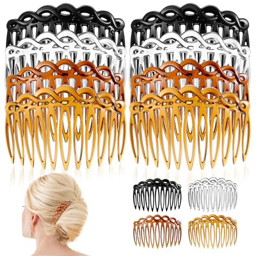 8 Pcs French Hair Comb Hair Side Combs Clips Decorative Combs for...