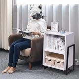 【No hay restricciones en el uso de escenarios】Debido a su apariencia simple y unidad de almacenamiento, este producto no sólo es adecuado como una mesa de noche en el dormitorio, sino también como una pequeña mesa cerca del sofá en la sala de estar, para el café y las bebidas, etc.