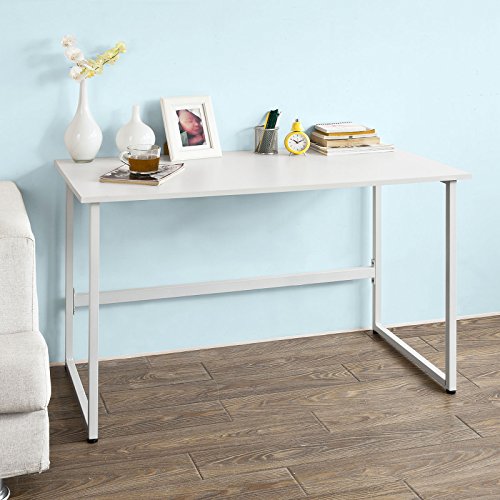 SoBuy Mesa de Bar, Escritorio de Madera Mesa de Oficina,Blanco, FWT17-W, ES (Mesa)