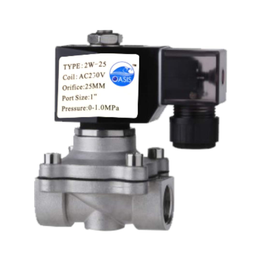 Industrial Solenoid Valve SS 1", AC 230v Amazon.in Industrial