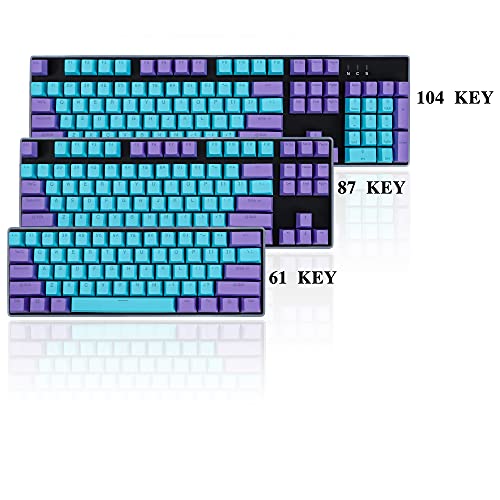 Image of Keycaps 60 Percent 104 Backlit PBT Key Cap Set for 60% Gaming Keyboard MX Switches(Shen2)