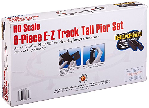 Bachmann 44472 Trains 8 Pc. E-Z Track Tall Pier Set thumb #1