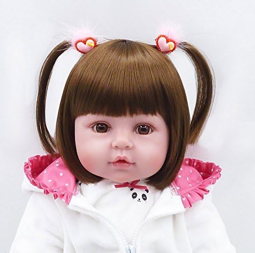 Pinky Lifelike 20Inch 50cm Lovely Reborn Baby Girl Dolls Realistic Looking Newborn Baby Doll Toddler Soft Vinyl Silicone Babies Birthday and Xmas Gift