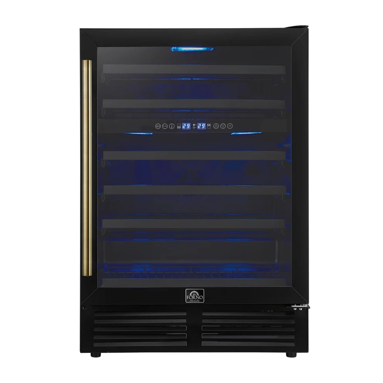 Forno C-FWCDR6634-24BLK 4.8 cu ft Wine Cooler Black