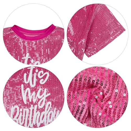 FLOYU Women Sequin Birthday Dress It's My Birthday Dresses Sparkly Party Tops Sexy Birthday Outfits4