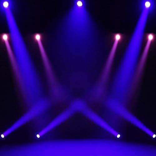 Miniatura 2 de SHEHDS Luces de cabeza móvil RGBW 7X40W, efecto de lavado y zoom LED RGBW, control DMX512 ideal para club, discoteca, escenario, conciertos