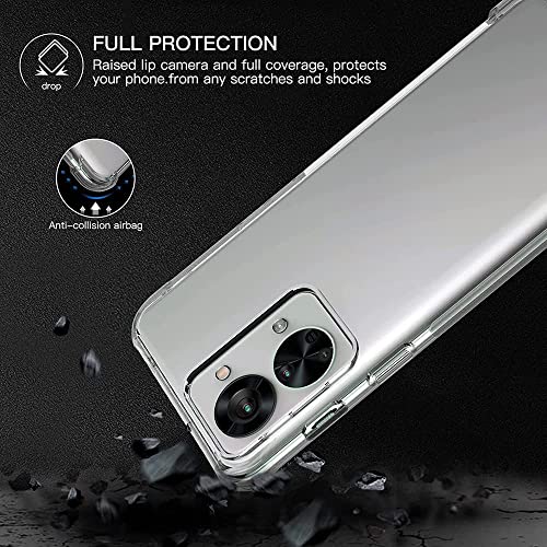 Image of Dashmesh Shopping Back Cover for 1+ OnePlus Nord 2T 5G Ultra Hybrid Crystal Clear Shockproof TPU Silicone Back Cover Case � Transparent