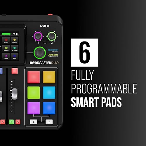 Vista 2 de RØDE RØDECaster Duo Compact All-in-One Audio Production Solution for Podcasting, Streaming, Music Production and Content Creation (Black)