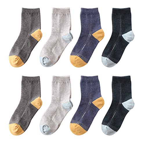 Image of Kids Boys Girls Cotton Athletic Crew Socks