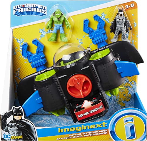 Fisher-Price Imaginext Dc Super Friends Batsub, Batman Figure And Sea Vehicle Set For Preschool Kids Ages 3 Years And Up , Black #TOP5