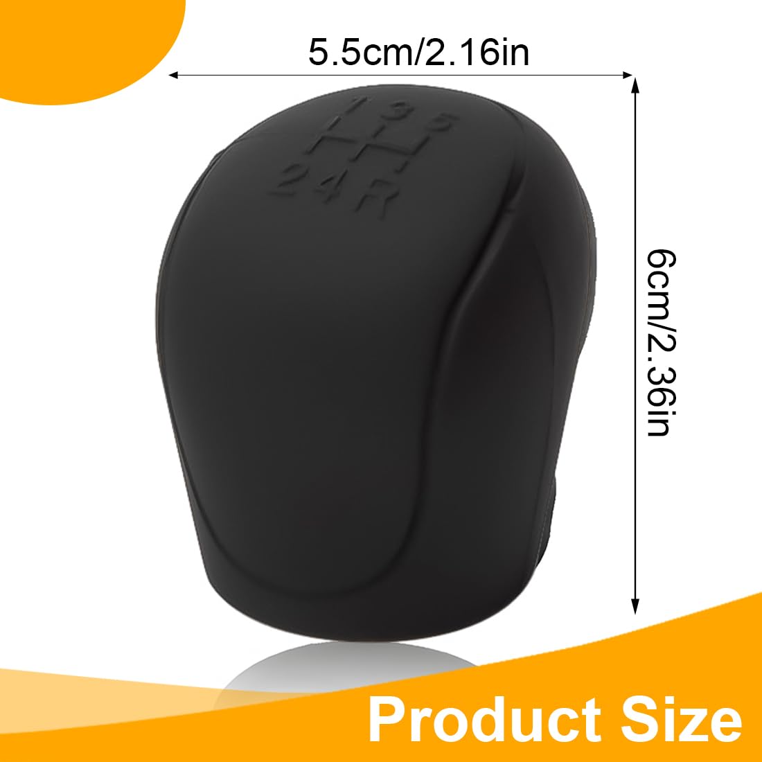 Copripomello Cambio In Silicone Nero, Per Auto A 5 Marce, Antiscivolo, Facile Da Installare, Protegge Da Graffi E Usura