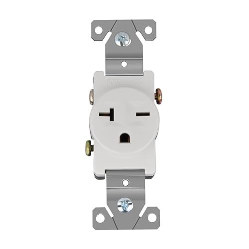 Tomacorrientes de toma de corriente eléctrica, toma de pared de 20 amperios y 250 V, receptáculo de hoja recta, reemplazo de toma de corriente de