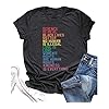 Science-is-Real-Equality-Shirt-Women-Black-Lives-Matter-LGBT-Pride-T-Shirt-Short-Sleeve-Letter-Print-Vintage-Tee-Top Science is Real Equality Shirt Women Black Lives Matter LGBT Pride T-Shirt Short Sleeve Letter Print Vintage Tee Top (M, Gray)