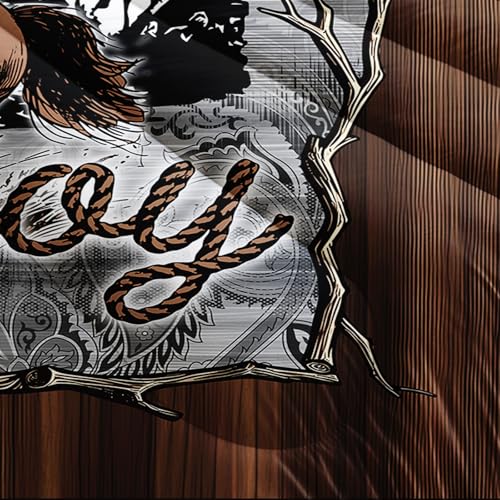 Image of Brown Western Cowboy Comforters King Size,Boys King Size Bedding Set Cowboy Themed,with 1 Comforter with 2 Pillow Case,Western Bedroom Decor for Boys Men Kids