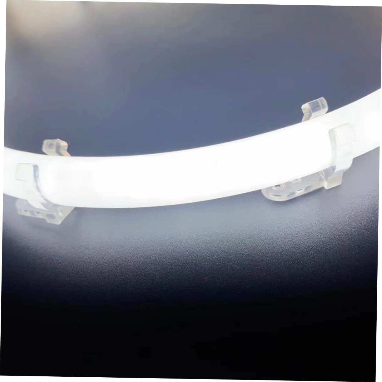 NULYLU 100pcs Silicone Led Bracket u Clips Screws Fluorescent Tube Clamp Mounting Clips for Living Room Decor