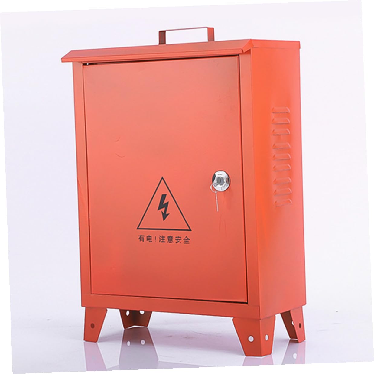 Zerodeko Weatherproof Outdoor Distribution Box Portable Handheld Electrical Panel Box 250x300x180mm for Construction Site Temporary Power Protection