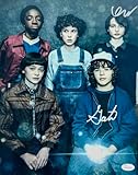 FINN WOLFHARD GATEN MATARAZZO SIGNED 11X14 PHOTO STRANGER THINGS AUTOGRAPH JSA 9