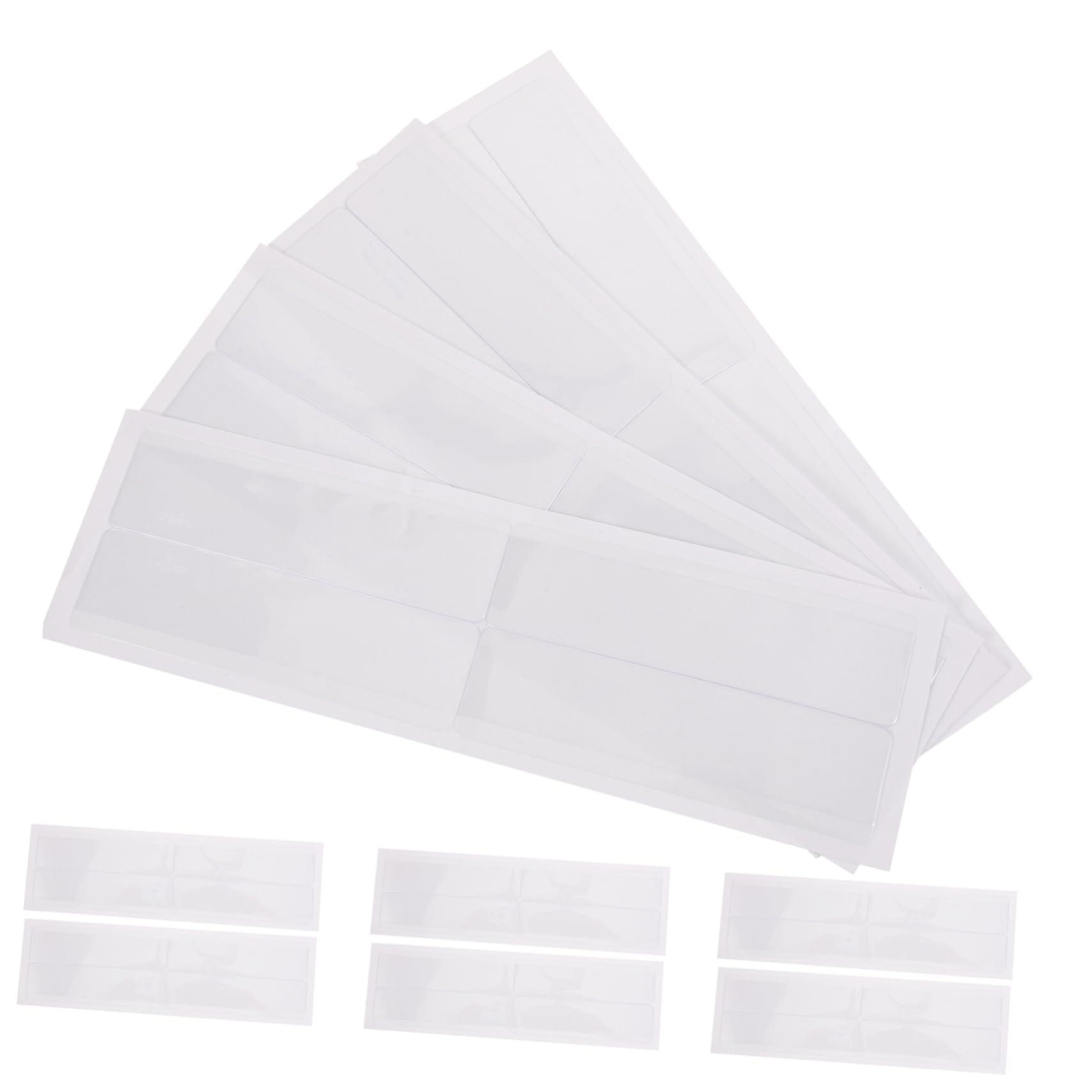Gadpiparty 4 Set Etichetta Adesiva Sacchi Adesivi Impermeabili Impermeabile Titolare Tasche Trasparenti Sulle Maniche Titolari Tasche Per Etichette Adesive Chiaro Carta Trasparente