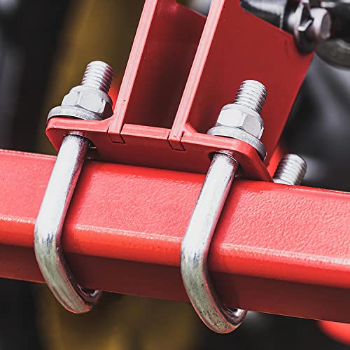 Image of 4 Sets 304 Stainless Steel Square U-Bolts 2 inch(50mm) Inner Width, 4 inch(100mm) Length Stainless M8 with Nuts, Frame Plate, Accessories for Automobiles Trailer, Boat Trailer Industrial Parts