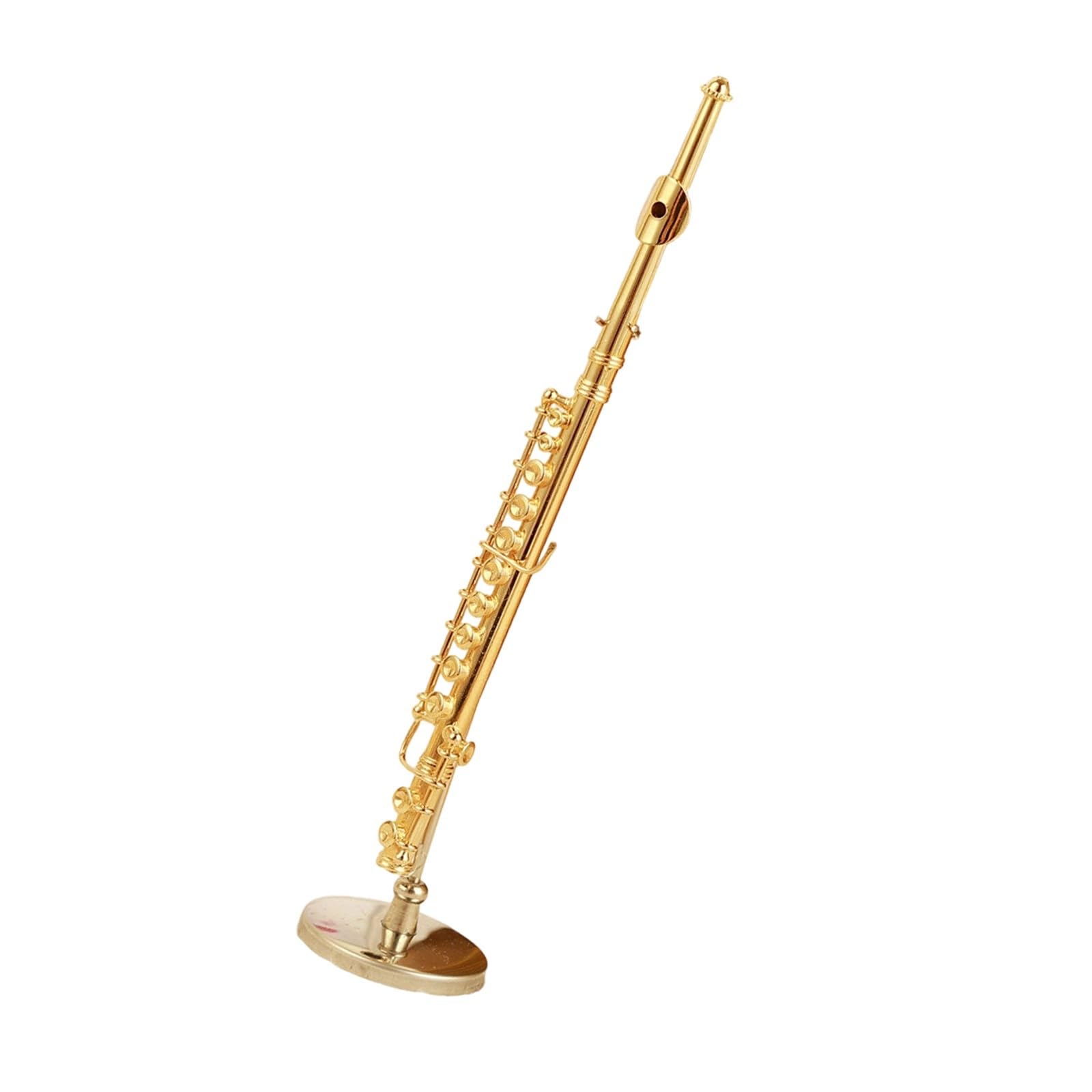 ZXFJYUIP Wind Instrument Models Trumpet French Horn Trombone Golden Flute(6)